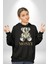 Dolar Ayı Havalı Tasarım Kadın Erkek Baskılı Üç Iplik Siyah Kapüşonlu Hodie Sweatshirt 4