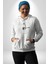 Vitruvius Adamı Gitarist Kadın Erkek Baskılı Üç Iplik Beyaz Kapüşonlu Hodie Sweatshirt 4