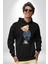 Bay Iyi Oyuncak Ayı Kadın Erkek Baskılı Üç Iplik Siyah Kapüşonlu Hodie Sweatshirt 3