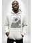 Ayçiçeği Vatan Retro Tasarım Kadın Erkek Baskılı Üç Iplik Beyaz Kapüşonlu Hodie Sweatshirt 3
