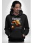 Ekildiğin Yerde Çiçek Aç Vintage Kadın Erkek Baskılı Üç Iplik Siyah Kapüşonlu Hodie Sweatshirt 4