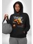 Ekildiğin Yerde Çiçek Aç Vintage Kadın Erkek Baskılı Üç Iplik Siyah Kapüşonlu Hodie Sweatshirt 5