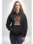 Japon Koi Balığı Efsane Balık Kadın Erkek Baskılı Üç Iplik Siyah Kapüşonlu Hodie Sweatshirt 2