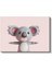 Sevimli Koala - Minimalist Dekoratif Kanvas Tablo 2