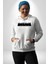 Vahşi Kal Karanlık Ormanlar Kadın Erkek Baskılı Üç Iplik Beyaz Kapüşonlu Hodie Sweatshirt 2