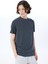 Bisiklet Yaka Düz Siyah Erkek T-Shirt C4SM-TST4649 1