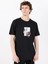 Bisiklet Yaka Baskılı Siyah Erkek T-Shirt M5SM-TST1298 1