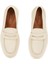 Deri Krem Kadın Loafer FW0FW08679 4
