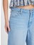 Yüksek Bel Geniş Paça Geniş Fit Mavi Kadın Denim Pantolon W2HD205280F09-WORLD Wide Jean Panto 4