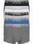 Gri Erkek Desenli Boxer Njfmb Boxer Trunk 5 1