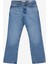 Yüksek Bel Düz Paça Regular Fit Mavi Kadın Denim Pantolon Gj G08 Mıd Rıse Stra - Eco Recy Co 1