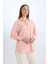 Relax Fit Poplin Uzun Kollu Tesettür Gömlek Tunik D7341AX25SP 4
