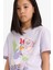 Kız Çocuk Disney Mickey Mouse &Friends Relax Fit Bisiklet Yaka Kısa Kollu Tişört E2629A825SM 1