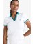 fit Standart Fit Polo Yaka Slogan Baskılı Sporcu Kısa Kollu TIŞÖRT E4310AX25SM 1