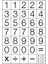 Tanex Rakam Sticker 2 Sayfa 1,5 cm STC-508 1