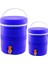 Toros 2li set=14+6lt yuvarlak termos mavi plastik musluklu - taşıma kulplu brkt-501575 (4172) 1