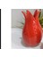 Lale Kırmızı Vazo Seramik Büyük Boy 14X8CM Şık Tarz Parlak Hediyelik Dekoratif Çiçeklik 1 Adet 1