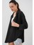 Örme Oversize Gömlek 20264 - Siyah 4