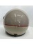 Yarım Kask Tk-06 Parlak Bej Renk - Şefaf Vizörlü 2