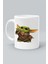 Master Yoda Baby Yoda Karakter Baskılı Beyaz Kupa Bardak 1