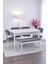 Nehir Beta Banklı Lak Panel Açılır Mutfak Masa Takımı 75 x 130 cm 1