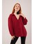 Basic Oversize Bordo Gömlek 1