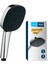 Metrashop Vitalio Comfort 110 El Duşu, 3 Akışlı (Masaj, Yağmur & Jet), Smartswitch, 110MM Kare Duş Başlığı, Silikon Halka, Kireç Önleyici Sistem, Krom, 26092001 1