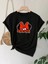 Anneler Günü Baskılı T-Shirt - Siyah 4