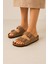 Birkenstocs Unisex Ortopedik Tabanlı Terlik Çift Bantlı Tokalı Günlük Rahat Ev & Dışarı Terliği 1