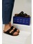 Birkenstocs Unisex Ortopedik Tabanlı Terlik Çift Bantlı Tokalı Günlük Rahat Ev & Dışarı Terliği 1