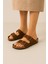 Birkenstocs Unisex Ortopedik Tabanlı Terlik Çift Bantlı Tokalı Günlük Rahat Ev & Dışarı Terliği 1