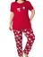 Kadın Bisiklet Yaka Düğmesiz Battal Kesim Viskon Yazlık Kısa Kol Cepli Büyük Beden Pijama Takımı 3