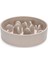 Köpek Yavaş Besleme Mama Kabı, Bambu, Bej, 21cm, 1430 ml 1