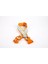 Pati Desenli Dokuma Köpek Boyun Tasması 3 cm x 36-60 cm Turuncu 1