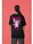Sevgili Kombini Stitch & Angel Lisanslı Oversize Siyah T-Shirt (Çift T-Shirt Seti) 2
