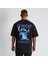 Sevgili Kombini Stitch & Angel Lisanslı Oversize Siyah T-Shirt (Çift T-Shirt Seti) 3