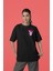 Sevgili Kombini Stitch & Angel Lisanslı Oversize Siyah T-Shirt (Çift T-Shirt Seti) 5