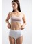 Yüksek Bel Basic Lazer Kesim Bikini Külot-3'lü Paket-Beyaz 2