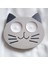 Kedi Kafası Çift Tealight Mumluk Hayvan Temalı Silikon Kalıp K-1139, Taş Tozu Çimento Alçı Kalıbı 1