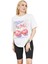 Vişne Baskılı T-Shirt Kadın – Meyve Desenli Yazlık Tişört – Eğlenceli, Renkli, Oversize Stil 1