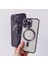 Apple iPhone 14 Pro Için Kablosuz Şarj ile Uyumlu, Kamera Lens Korumalı Lazer Kılıf Mor 1