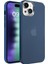 Apple iPhone 15 Plus ile Uyumlu New Corner Kamera Kapaklı Standlı Kılıf (Mavi) 1