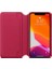 Apple iPhone 11 Pro Için Deri Folyo Kılıf - Ahududu 2