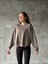 Osy Modal Yumuşak Dokulu Kumaş Bisiklet Yaka Oversize Sweatshirt - Gri 1