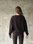 Osy Modal Yumuşak Dokulu Kumaş Bisiklet Yaka Oversize Sweatshirt - Siyah 2