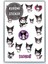 Kuromi Sanrio Sticker Yaklaşık A5 Ebatı Telefon Laptop Notebook Tablet Defter Matara Stiker Etiket 1
