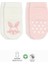 Bistyle Hayvan Figürlü Kaymaz Soket Çorap 2'li BS10104 Pembe Ekru 1