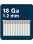 Tip 8 Çivi, 50 mm Tel Başlı Çiviler 18GA, 5.000 Adet, Zımba, Basınçlı Havalı Çivi Çakma Makinesi ve Elektronik Çakma Makinesi Için 2