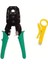 RJ11 Rj9 Jack Telefon Data Kablosu Sıkma Çakma Pensesi + Kablo Soyucusu +100 Adet RJ45 Jack Set 2