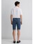 Erkek NICHOLAS Mavi Black Jean Şort 0416084465 5
